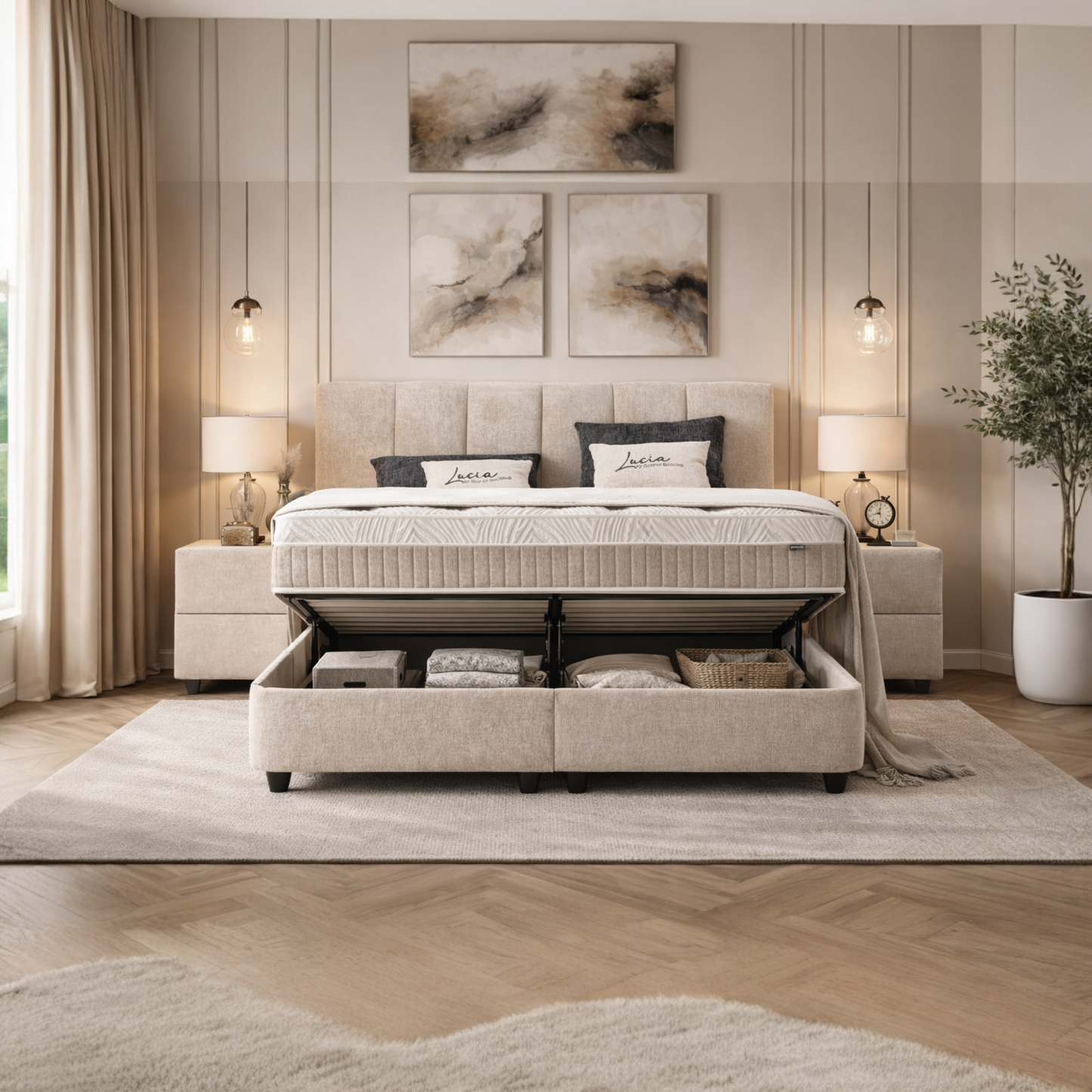 Lucia opbergboxspring