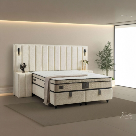 Boxspring Pella – Luxe, Comfort én Slimme Opbergruimte INCL EMMA MATRAS
