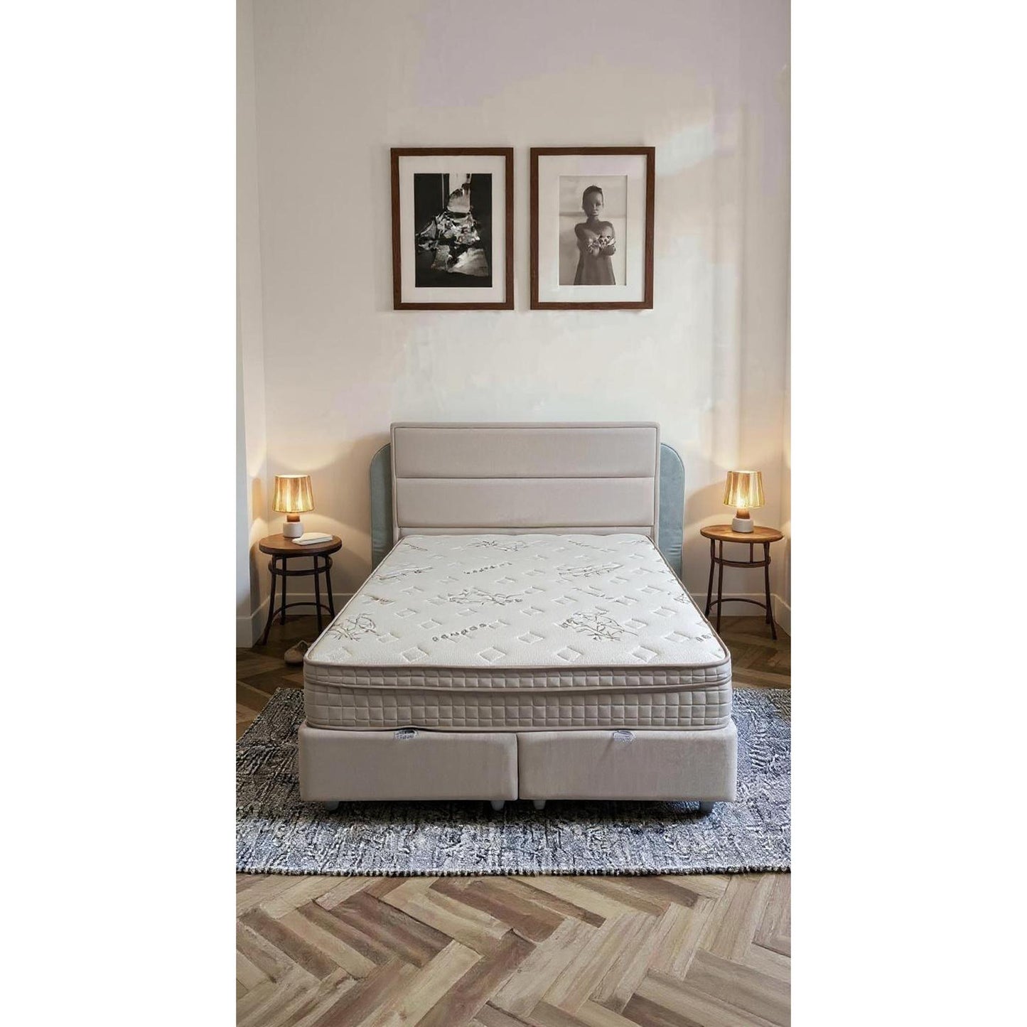 Square Opbergboxspring 5-comfortzones | Nowa Design