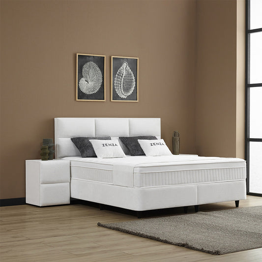 Opbergboxspring Zenza – Luxe Teddy Design, Comfort én Praktische Opbergruimte