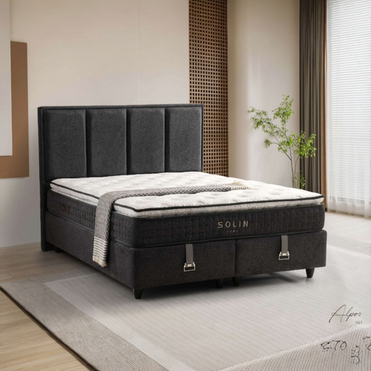 Boxspring Alpes met Emma Original Matras – Luxe, Comfort én Mega Opbergruimte