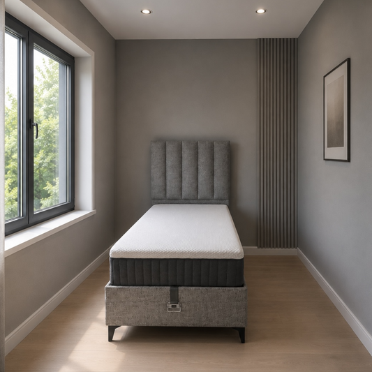 NOWA Amber 020 - Eenpersoons boxspring met opbergruimte!