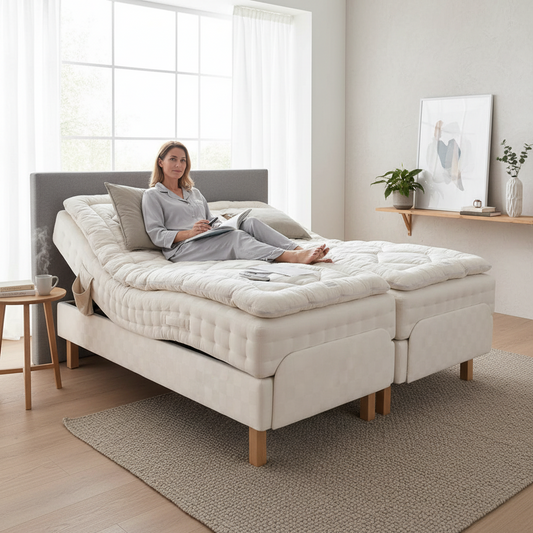 Hastens adjustable BJ 180x210 Zeer Luxe Uitvoering showm.