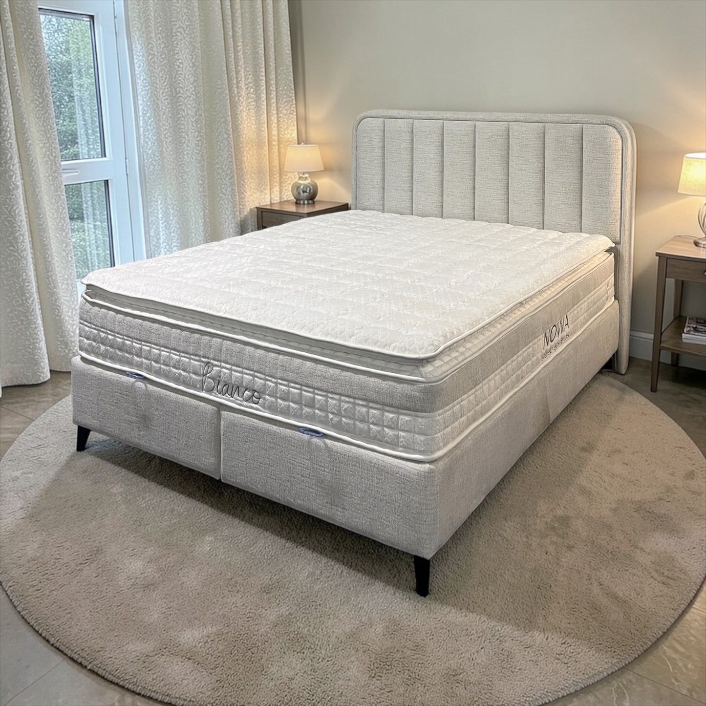 Bianco Opbergboxspring 5-zones | Nowa Design