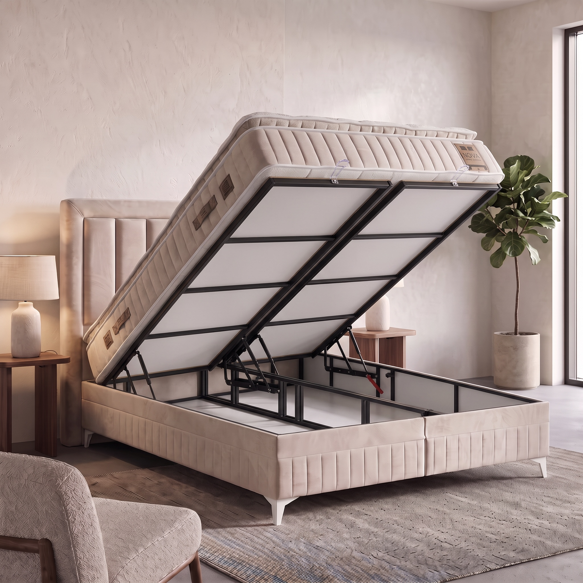 NOWA Original Boxspring Bruin – SUPER SALE!