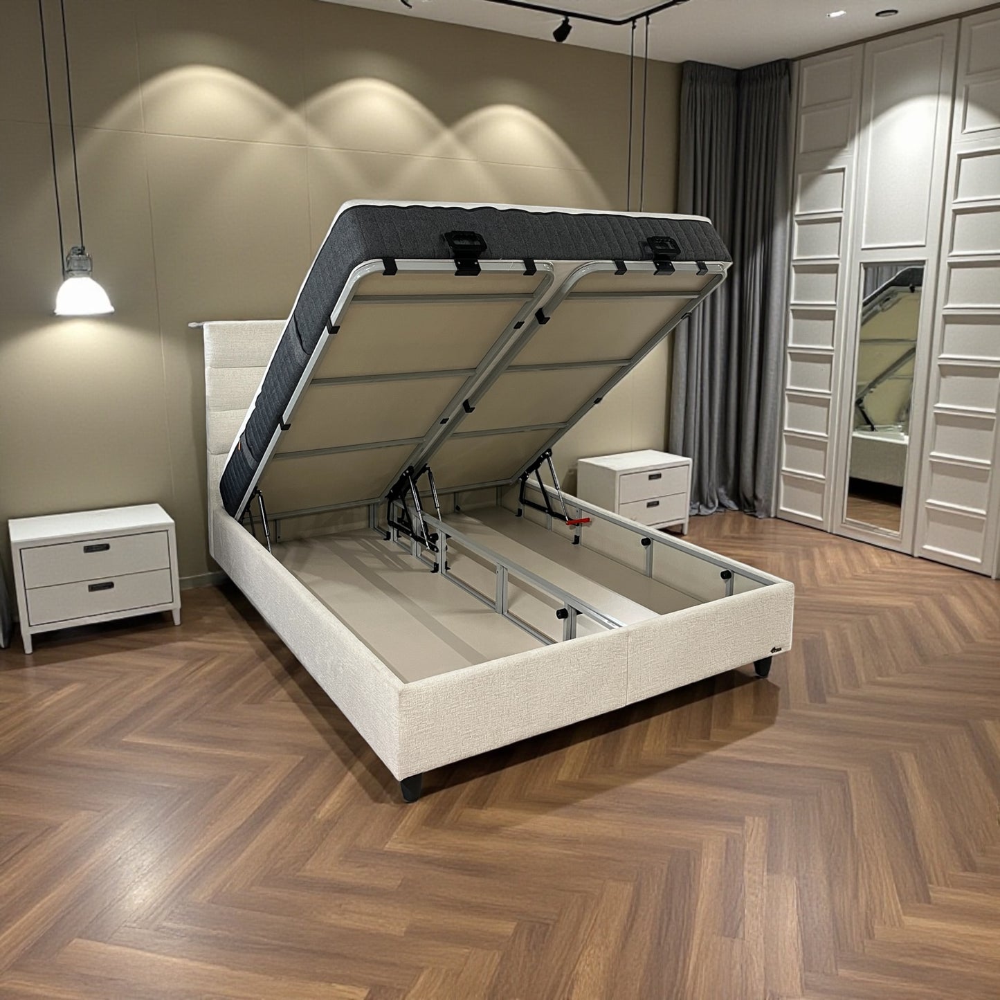 Thermo regulate opbergboxspring inclusief emma matras SALE!