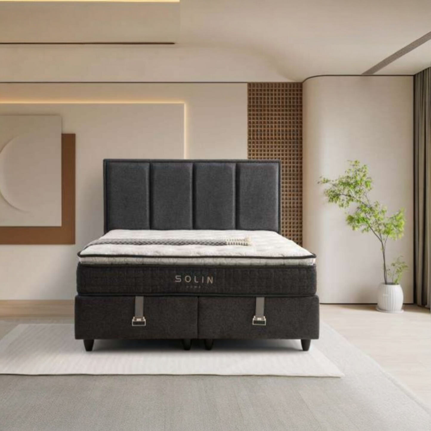 Boxspring Alpes met Emma Original Matras – Luxe, Comfort én Mega Opbergruimte