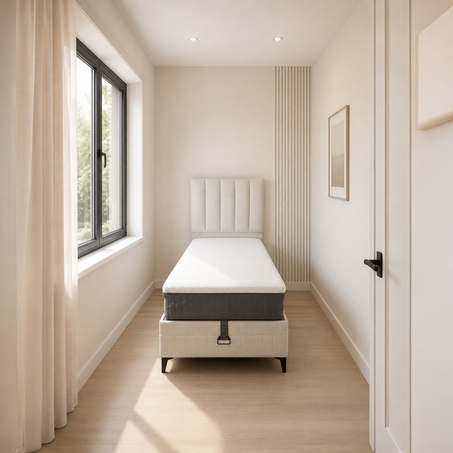 NOWA Amber 020 - Eenpersoons boxspring met opbergruimte!