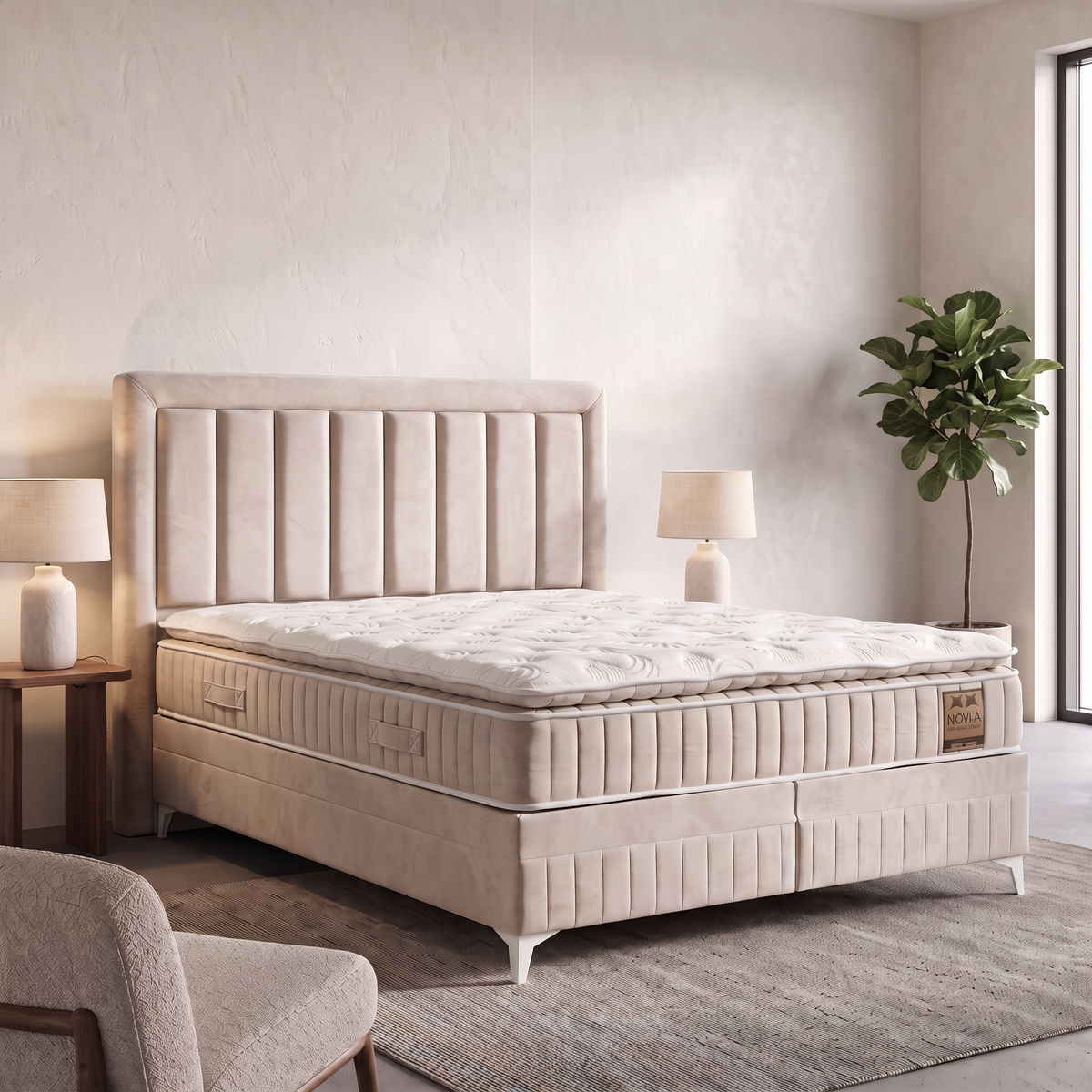 NOWA Original Boxspring Bruin – SUPER SALE!