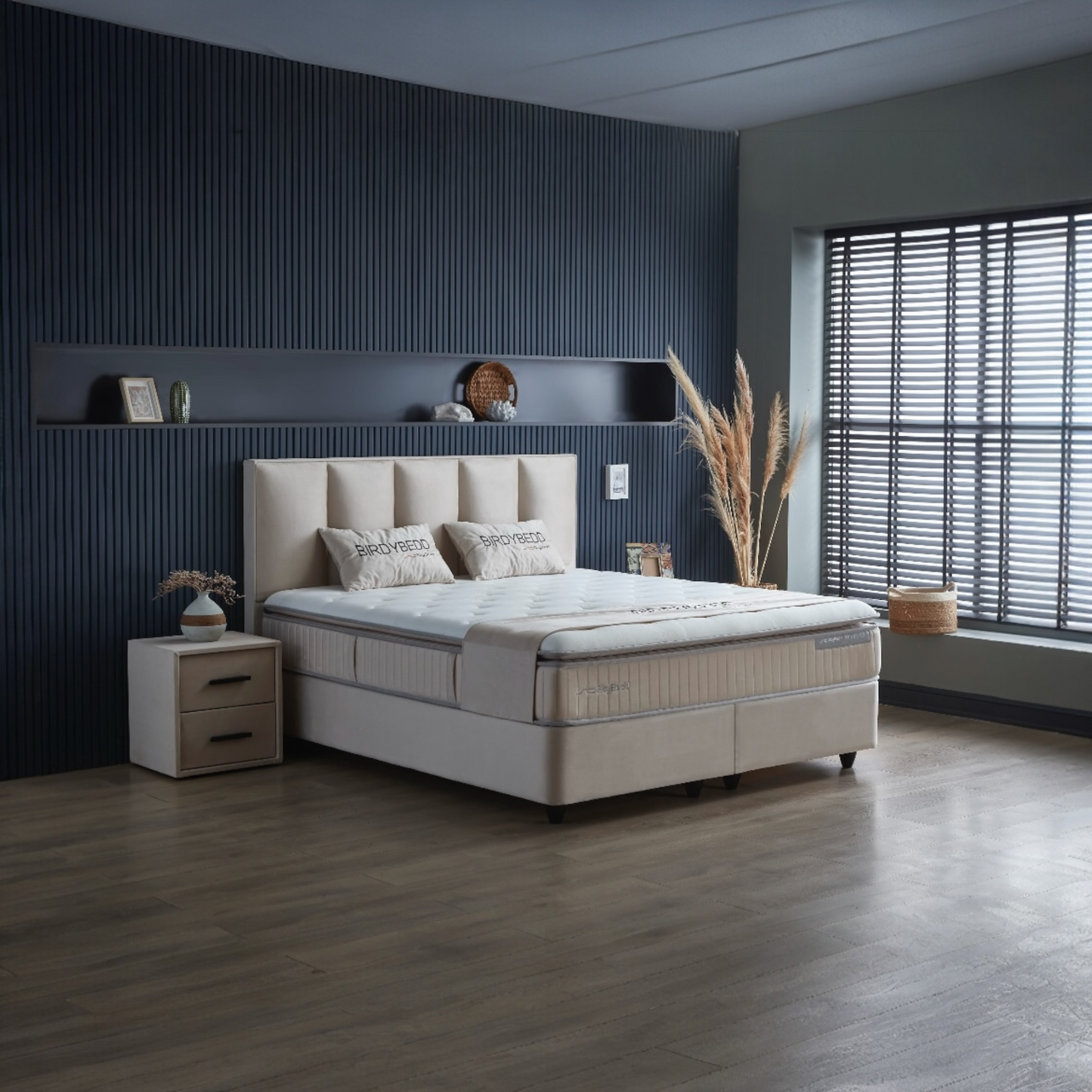 Birdy opbergboxspring 1persoons