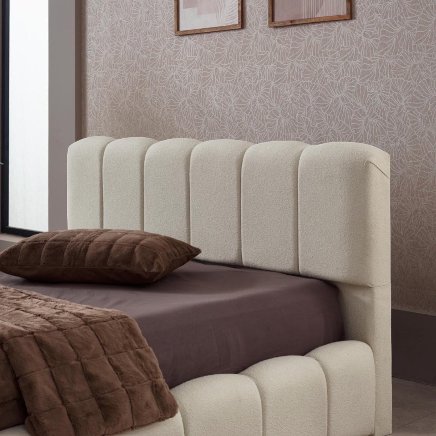 Marshmallow – Lage Japandi Style Boxspring met Opbergruimte incl emma matras