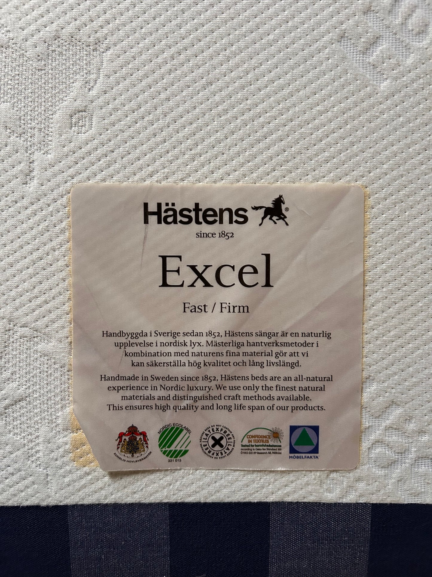 Hästens Excel Boxspring | 2x Firm | 180x210 | Outlet!