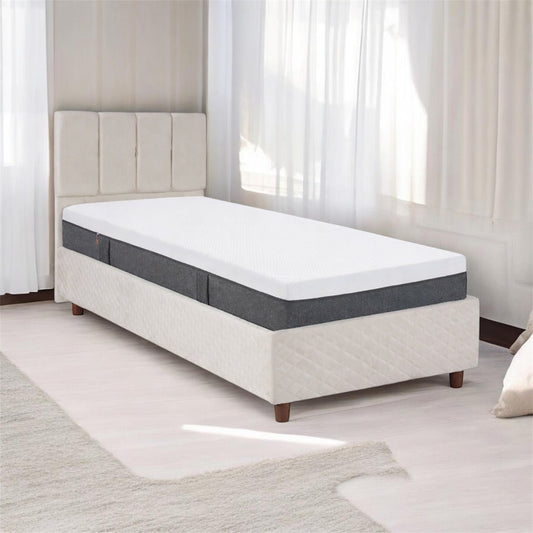 Eenpersoons Opbergboxspring Elena – Luxe, Comfort & Slimme Opbergruimte