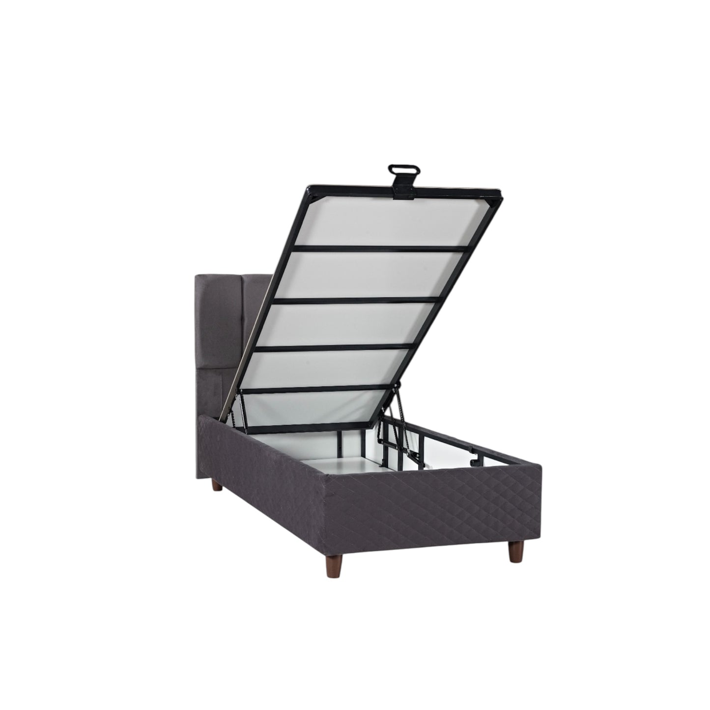 Eenpersoons Opbergboxspring Elena – Luxe, Comfort & Slimme Opbergruimte