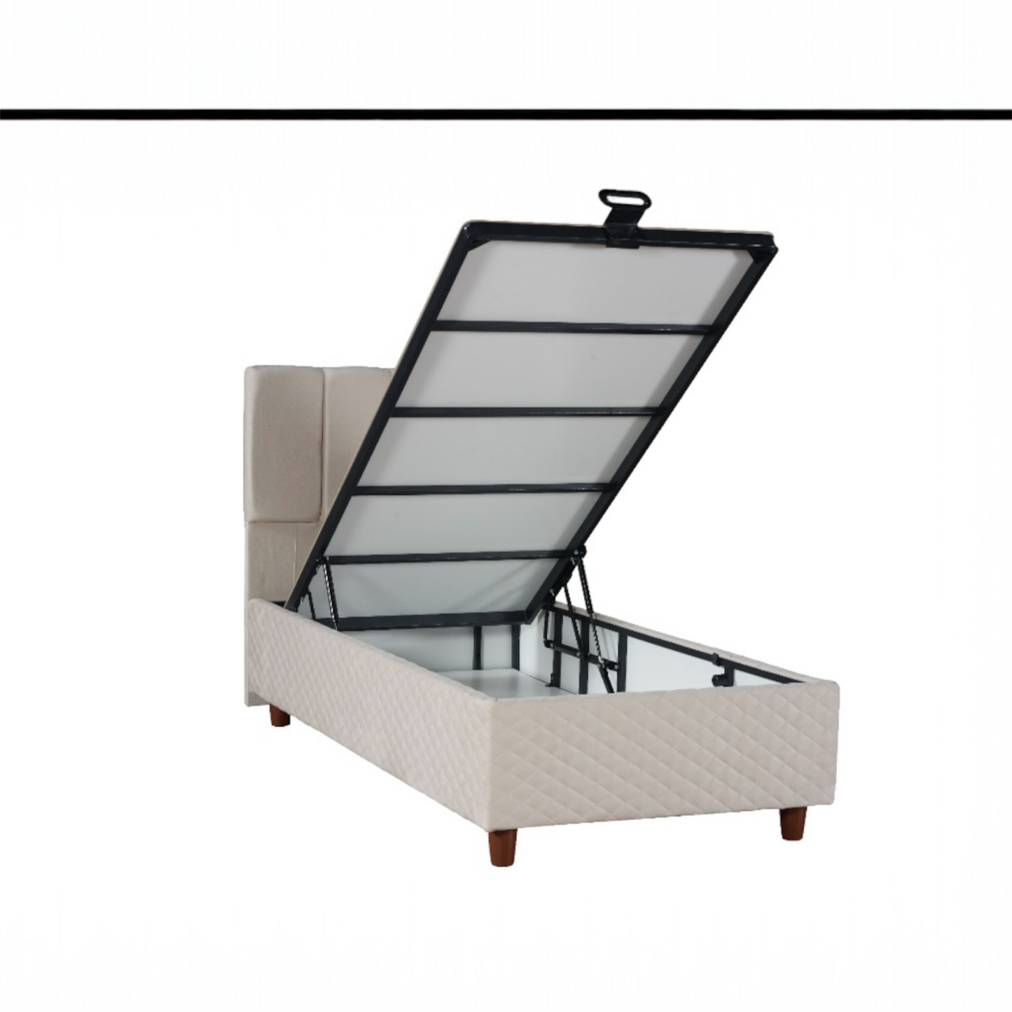Eenpersoons Opbergboxspring Elena – Luxe, Comfort & Slimme Opbergruimte