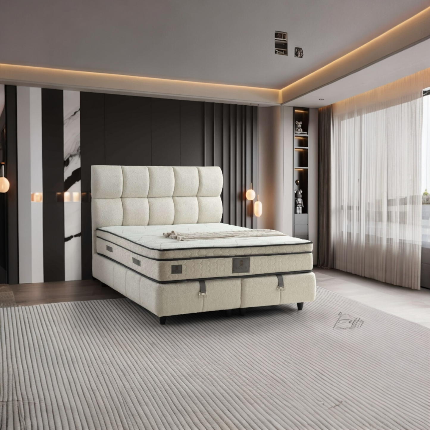 Boxspring Puffy met Emma Matras – Nu Slechts €799,-