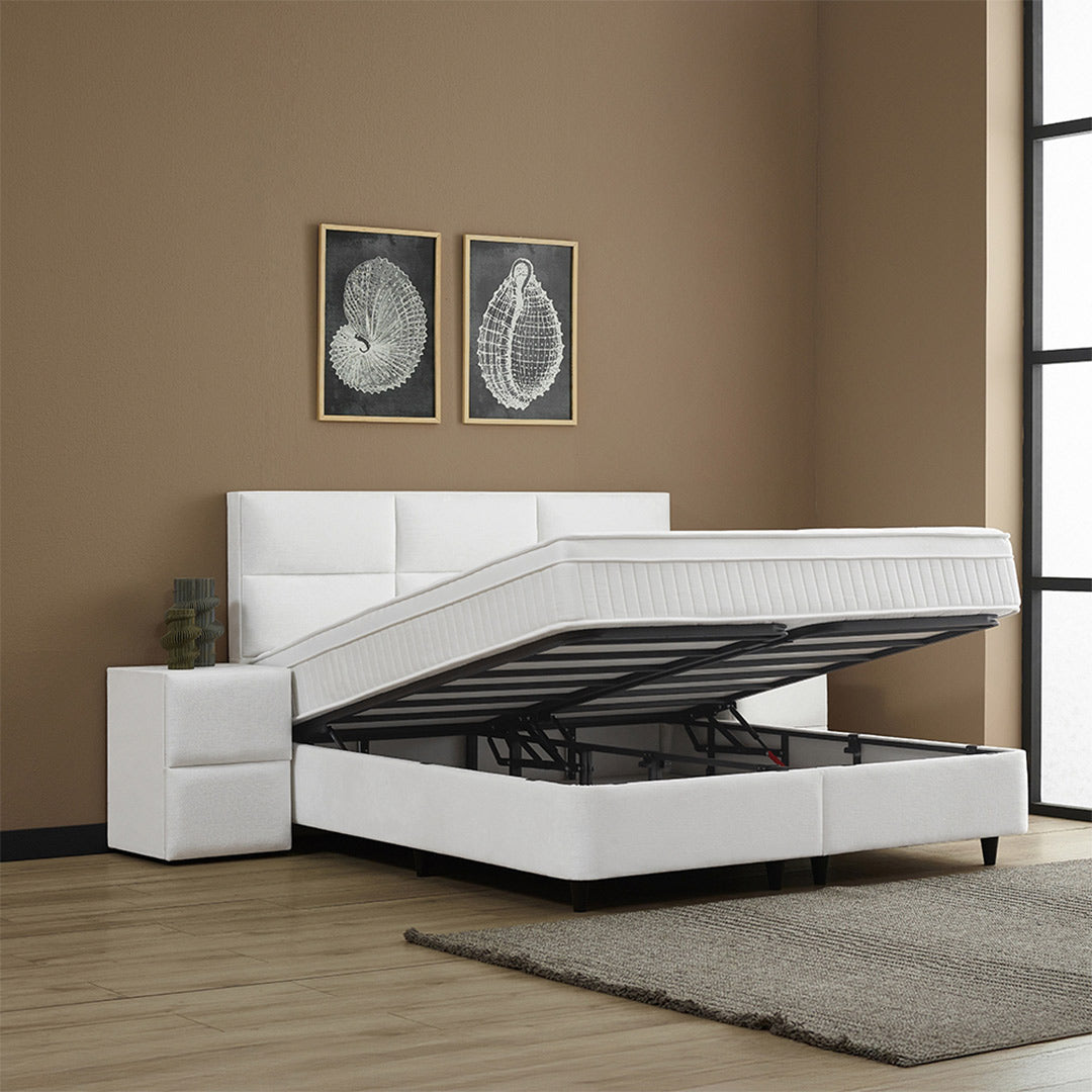 Opbergboxspring Zenza – Luxe Teddy Design, Comfort én Praktische Opbergruimte
